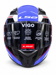 Casco Integral Marca Ls2 VIGO Ff 810 Rojo con Azul