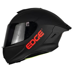 Casco EDGE Integral Shanghai Negro con rojo
