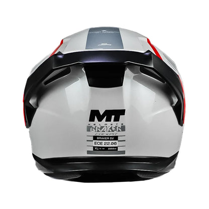Casco Mt Braker Sv Cockpit A15 Blanco Azul Rojo