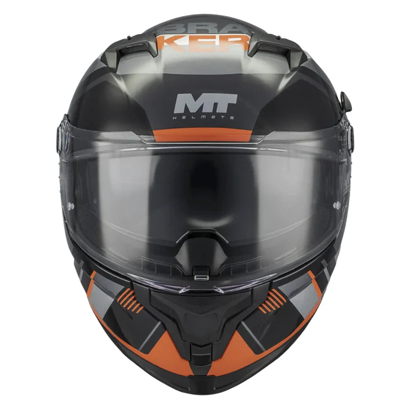 Casco Mt Braker Sv Inception B4 Gris Naranja Negro