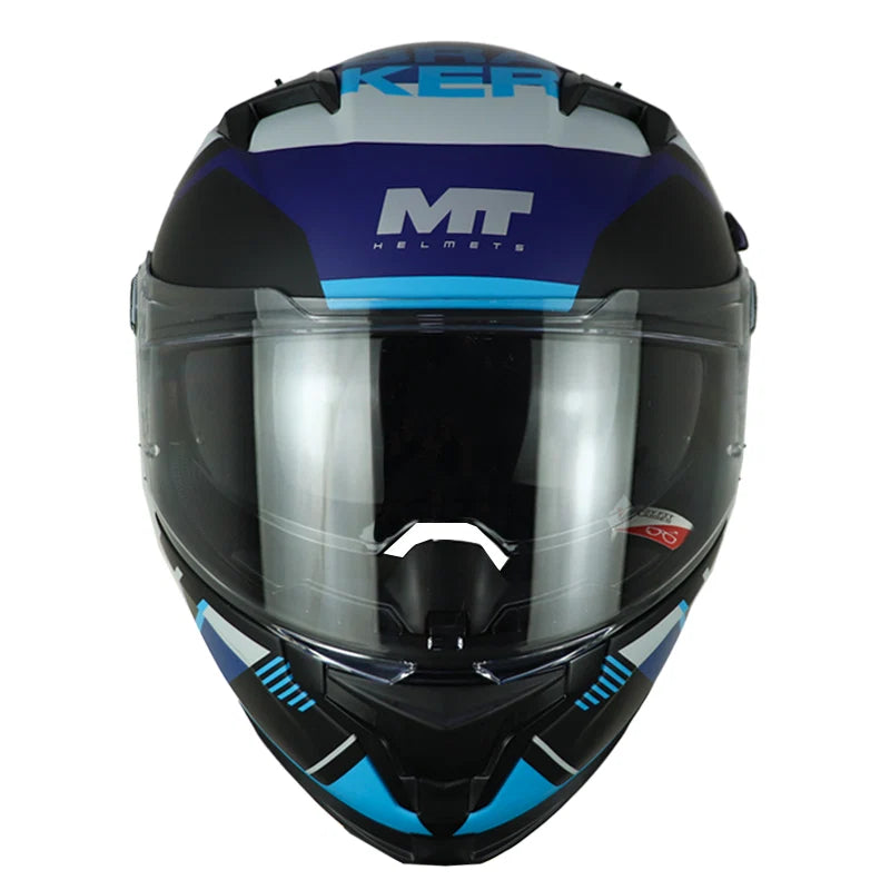 Casco Mt Braker Sv Inception B7 Azul Negro Mate y Brillo