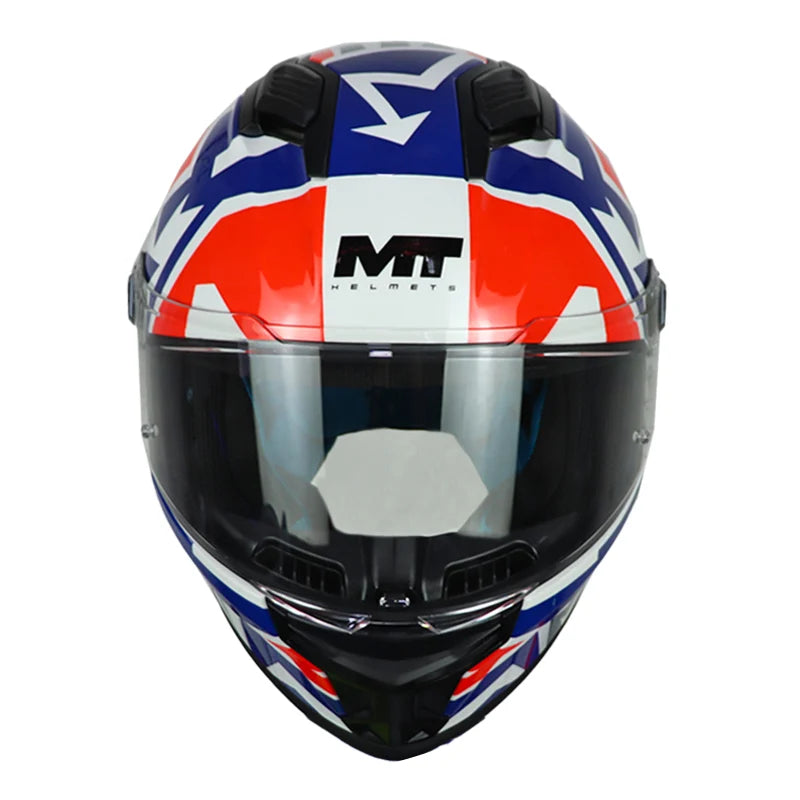 Casco Mt Stinger 2 Meld D7 Rojo Azul Gris