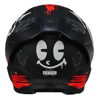 Casco Mt Stinger 2 Rocket B5 Negro Rojo