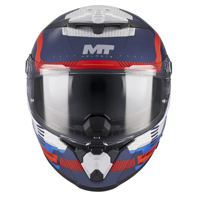 Casco Mt Thunder 4 R Sv C5 Revelant Negro Azul Rojo