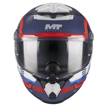 Casco Mt Thunder 4 R Sv C5 Revelant Negro Azul Rojo