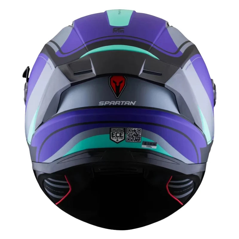 Casco Spartan Panther SV Curve Road Morado