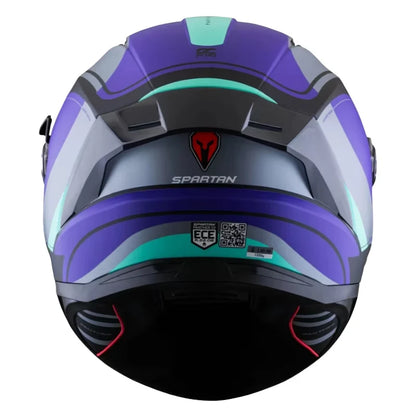 Casco Spartan Panther SV Curve Road Morado