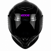 Casco EDGE Integral Shanghai Negro con morado