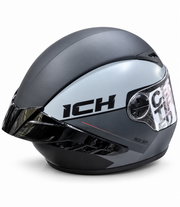 Casco ICH 501 Negro con Gris mate