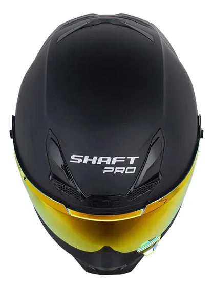 Casco Integral Shaft Pro 615 Dv Solid Certificado Color Negro Mate Con Rojo