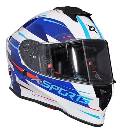 X-SPORTS V151 Brillo blanco con azul