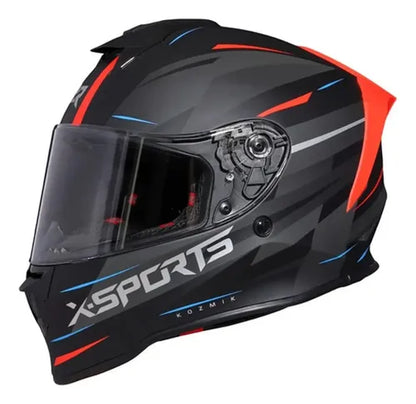 X-SPORTS V151 Brillo Negro con naranja