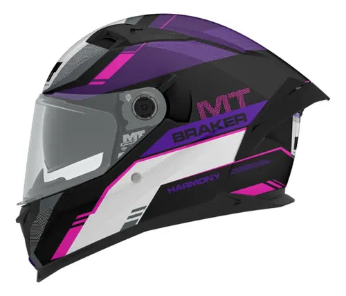 Casco Mt Braker Sv Morado con blanco