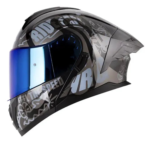 Casco HRO avatible Negro con gris