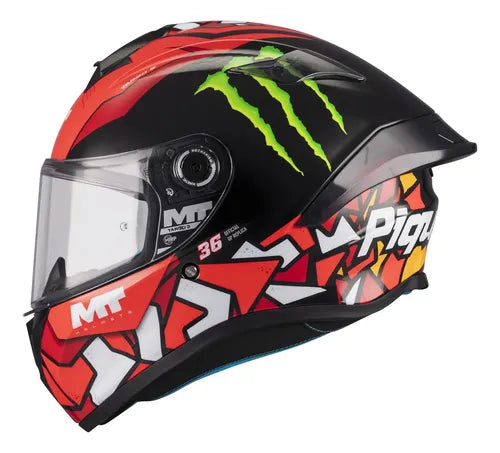 CASCO MT TARGO ROJO CON NEGRO PIQUERAS