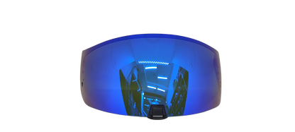 VISOR SCORPION EXO-R420 AZUL IRIDIUM + PINLOCK