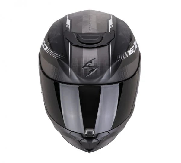 CASCO SCORPION EXO 391 AVA NEGRO MATE/ PLATEADO