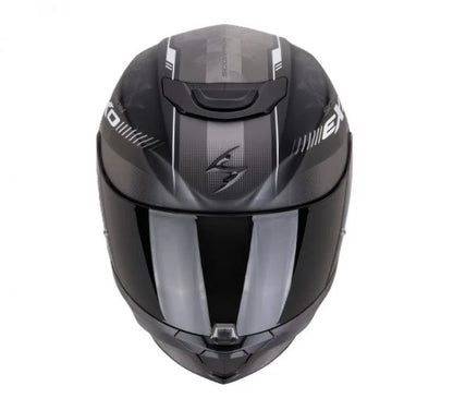 CASCO SCORPION EXO 391 AVA NEGRO MATE/ PLATEADO