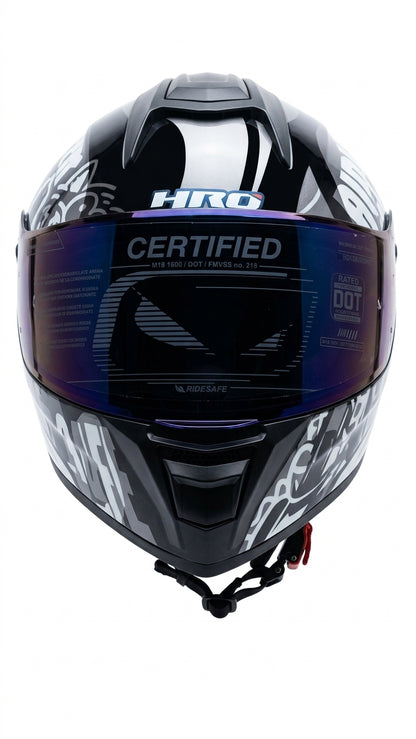 Casco HRO avatible Negro con gris