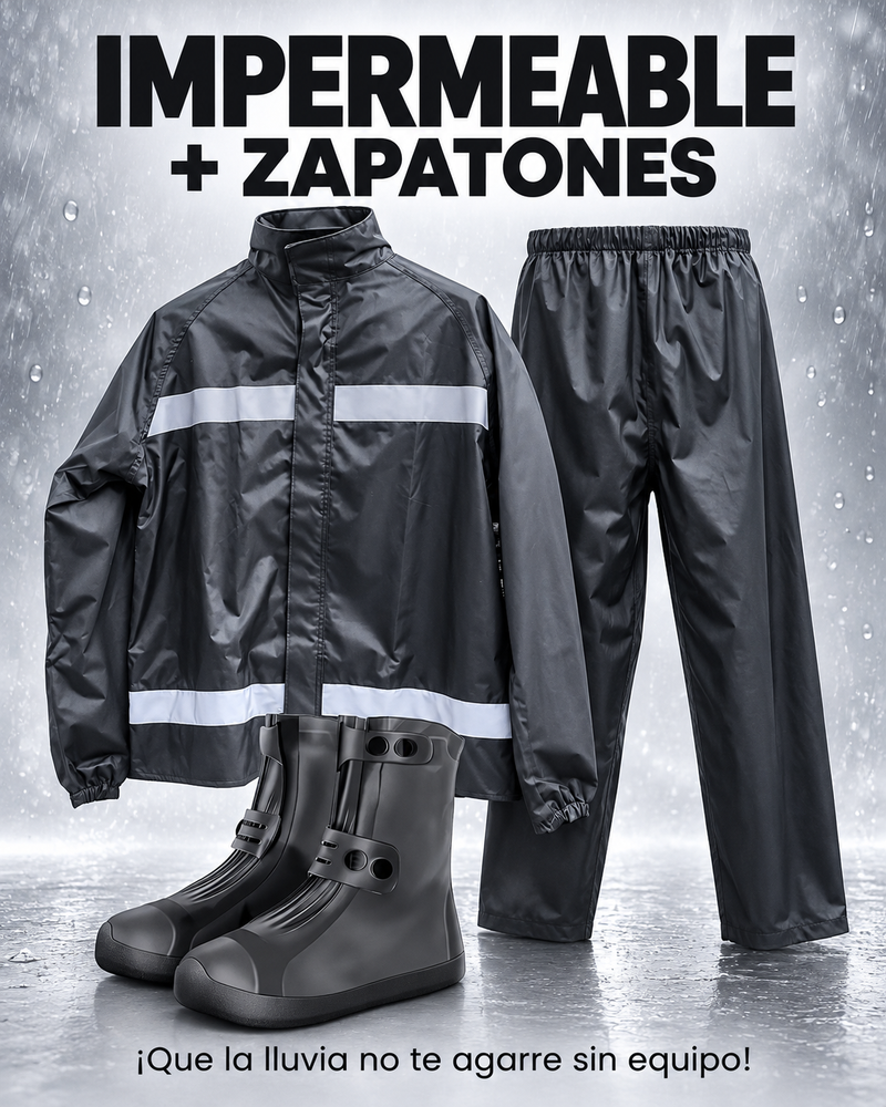IMPERMEABLE HIPERCAMARO + ZAPATONES