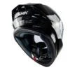 Casco Integral SMK Stellar Negro Brillo + Lámina Antiempañante Adhesiva