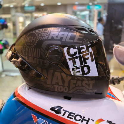 CASCO INTEGRAL ICH 501SP RIDABYTE NEGRO DORADO MATE