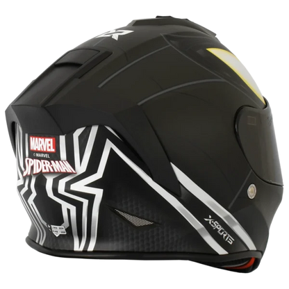 X-SPORTS V151 Spiderman Black ( incluye 3 visores , 2 de color y 1  clear)