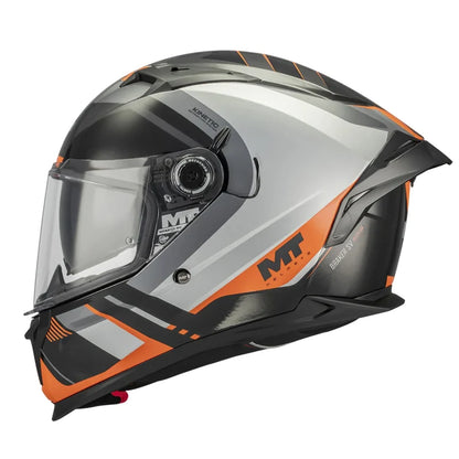 Casco Mt Braker Sv Inception B4 Gris Naranja Negro