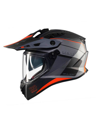 CASCO MT TRACK SV /ARIEL Naranja Gris