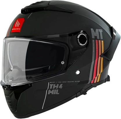 CASCO MT THUNDER 4 SV  NEGRO MATE 2