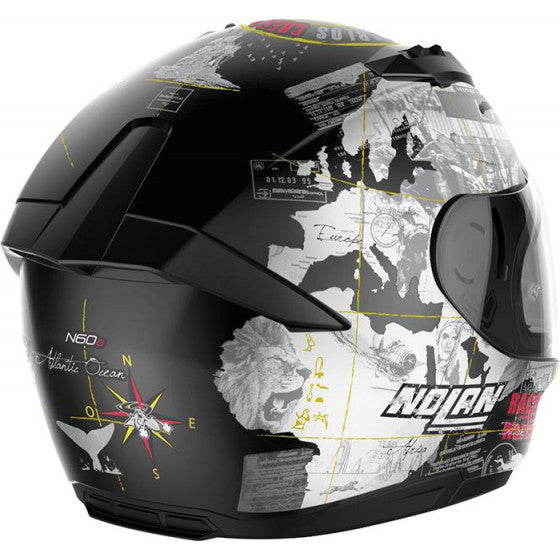 CASCO NOLAN N60-6 Checa Flat Black 49 Incluye dos visores!