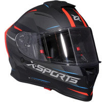 X-SPORTS V151 Brillo Negro con naranja