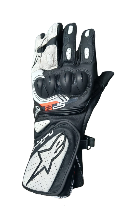 Guantes ALPINESTAR SP8 V3 Negros con Blanco