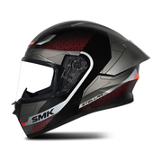CASCO SMK STELLAR GRIS CON ROJO