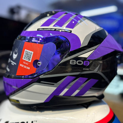 CASCO LS2 FF-808 STREAM II NEGRO MORADO BRILLANTE