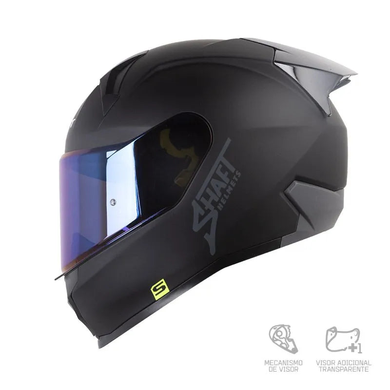 CASCO SHAFT SH-560 EVO SOLID Negro - Gris