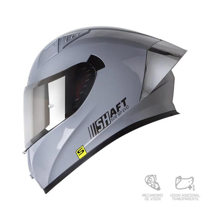 Casco SHAFT SH-526 SP EVO Solid Gris