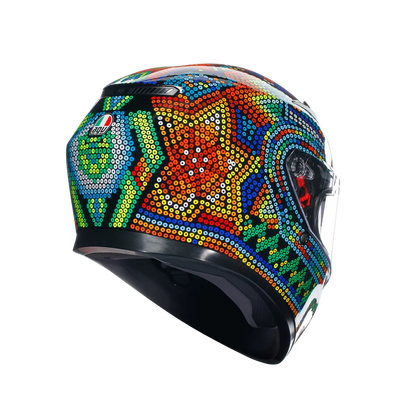CASCO AGV K3 ROSSI WINTER TEST 2018