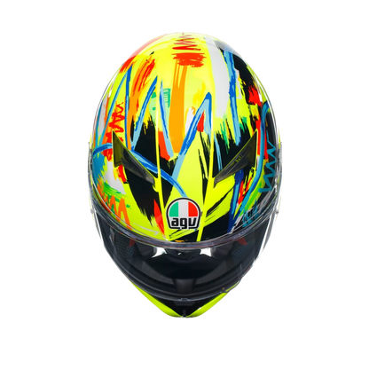CASCO AGV K3 ROSSI WINTER TEST 2020