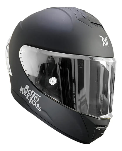 Casco Integral Moto Mellos Plateado Mm 909 Sp Mate Urbano