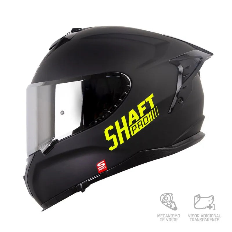Casco SHAFT PRO SHPRO 610 DV EVO Solid Negro-Verde