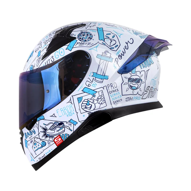 Casco SHAFT PRO SHPRO-612 DV EVO Things Azul