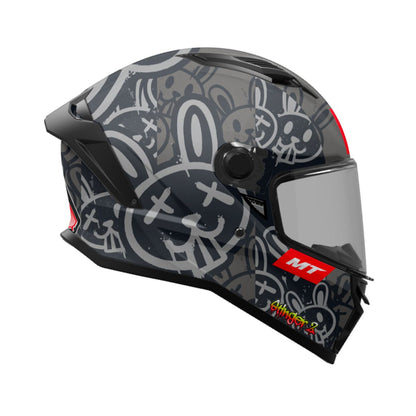 CASCO MY STINGER 2 RAM F1 NEGRO MATE !!2 VISORES!!