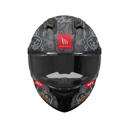 CASCO MY STINGER 2 RAM F1 NEGRO MATE !!2 VISORES!!