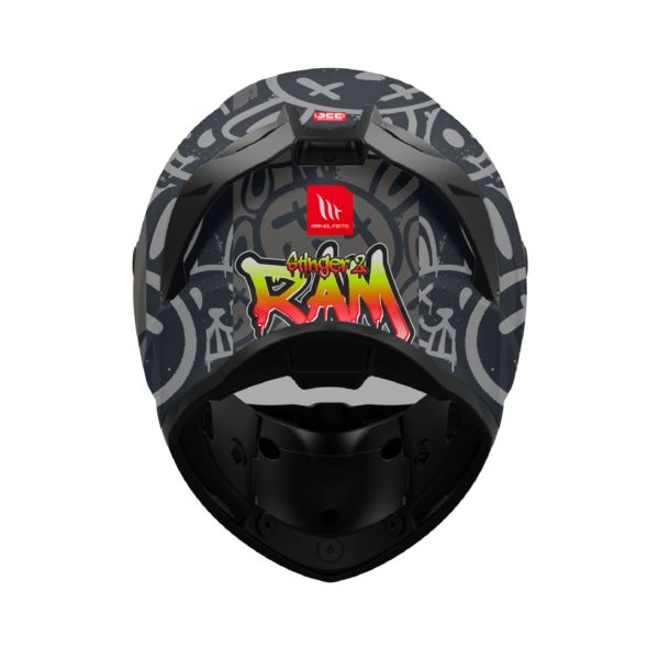 CASCO MY STINGER 2 RAM F1 NEGRO MATE !!2 VISORES!!