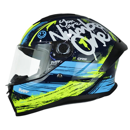Casco Mt Stinger 2 Rocket C3 Negro Azul Amarillo Fluorescente
