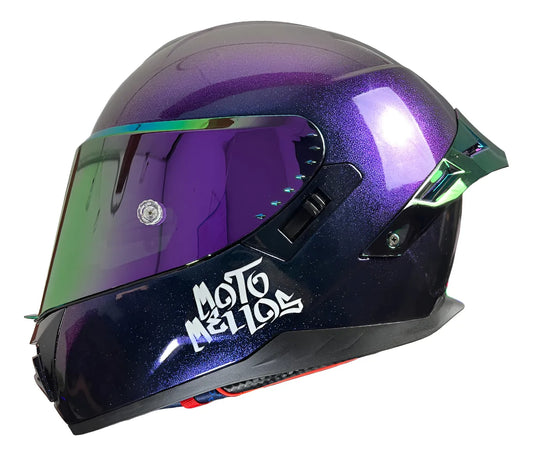 Casco Integral Moto Mellos Tornasol Mm 909 Sp Mate Urbano
