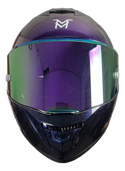 Casco Integral Moto Mellos Tornasol Mm 909 Sp Mate Urbano
