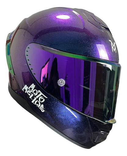 Casco Integral Moto Mellos Tornasol Mm 909 Sp Mate Urbano