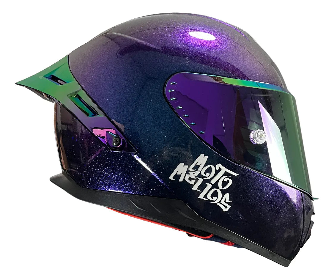 Casco Integral Moto Mellos Tornasol Mm 909 Sp Mate Urbano